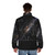 Pioneer 10 Milky Way Galaxy Puffer Jacket featuring NASA's iconic Pioneer Plaque design - men back