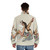 Retro pinup style puffer jacket in a feminine and flattering design - men back