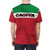 Cagiva motorcycle t-shirt featuring the Italian flag design - men back