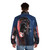 Psychedelic Pink Scream Floyd Puffer Jacket - men back