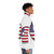 United States Countryball Puffer Jacket with American Flag Design - men side right