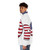 United States Countryball Puffer Jacket with American Flag Design - men side left