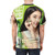 Fashionable iu soju t-shirt with lilac and blue colors - men back