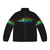Pink Floyd 'The Dark Side of the Moon' Puffer Jacket with a colorful, rainbow-like design