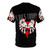 Metalcore inspired AOP t-shirt with skulls and hearts graphic design - Back