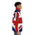 Union Jack flag puffer jacket with British design - men side right