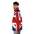 Union Jack flag puffer jacket with British design - men side left