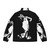 Pina Puffer Jacket - A warm and fashionable winter coat featuring a portrait of the renowned German choreographer Pina Bausch - Back