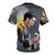 Cristiano Ronaldo inspired painting graphic t-shirt - Back