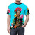 Artistic t-shirt design featuring Frida Kahlo-inspired feminist artwork with floral elements and the text "I Want To Be Inside Your Darkest Everything". - men front