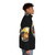Puffer jacket featuring Egyptian mythology gods Anubis and Thoth - men side right