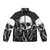 Cthulhu puffer jacket with engraved design and dark, esoteric style