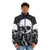Cthulhu puffer jacket with engraved design and dark, esoteric style - men front
