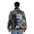 Lady Death Evil Ernie Puffer Jacket with Flames and Fire - men back