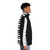 Piano keyboard puffer jacket for musicians - men side right