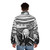 Edvard Munch's 'The Scream' inspired black and white puffer jacket - men back