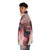 Phoenix Puffer Jacket - Colourful mythical creature puffer jacket with fire-inspired design - men side left