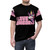 Whimsical unicorn graphic t-shirt with hearts and retro design - men front