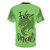 Illustration of a cute, green dragon on a t-shirt - Back