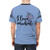 All-over print t-shirt featuring a cute and colorful narwhal design - men back