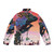 Phantasmagoric chameleon puffer jacket with iridescent, psychedelic, and sci-fi inspired design - Back