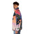 Phantasmagoric chameleon puffer jacket with iridescent, psychedelic, and sci-fi inspired design - men side left