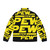 Puffer jacket with laser, stars, and nebula design - Back