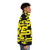 Puffer jacket with laser, stars, and nebula design - men side right