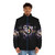 Mortal Kombat 3 themed puffer jacket with classic video game character graphics - men front