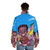 East Haiti Baby Puffer Jacket featuring music, hip hop, and vintage grape aesthetics - men back