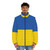 Ukraine flag puffer jacket, Ukrainian winter coat - men front