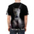 Stylish t-shirt featuring a graphic design of a Mexican Hairless dog, also known as a Xoloitzcuintle or Xolo. - men back