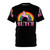 Colorful all-over print Butch Pride t-shirt with rainbow flag design