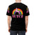 Colorful all-over print Butch Pride t-shirt with rainbow flag design - men back