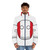 Peru Countryball puffer jacket with national flag design - men front