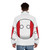 Peru Countryball puffer jacket with national flag design - men back