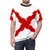 Burgundy cross graphic printed on a high-quality t-shirt - men front