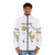 A cozy puffer jacket featuring a unicorn design, the perfect gift for unicorn lovers. - men front