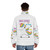 A cozy puffer jacket featuring a unicorn design, the perfect gift for unicorn lovers. - men back
