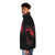 Edda Nordic Puffer Jacket with Celtic Tribal Mystical Raven Design - men side left