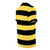 Bright and colorful t-shirt featuring a bumble bee pattern and bold horizontal stripes - men right