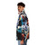 U2 Achtung Baby Squares Graphic Puffer Jacket - men side left