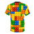 Building Blocks Construction Brick T-Shirt with Lego-Inspired Design - Back