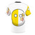 Stylized t-shirt design featuring the iconic Vatican City countryball - Back