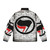 Antifa logo graffiti style puffer jacket with left-wing and socialist design - Back