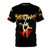 Manowar heavy metal band logo all over print t-shirt