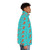 Puffer jacket with a whimsical fox and butterfly design for neurodivergent individuals - men side right