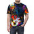 Colorful graphic t-shirt featuring abstract fan art design of musician Buckethead - men front