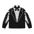 Tuxedo puffer jacket with a touch of Animal House frat style - Back