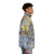 Persian Poetry Puffer Jacket featuring cultural designs and patterns - men side right